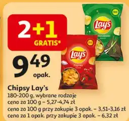 Auchan Chipsy zielona cebulka Lay's oferta