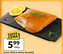 Auchan Łosoś filet ze skórą oferta