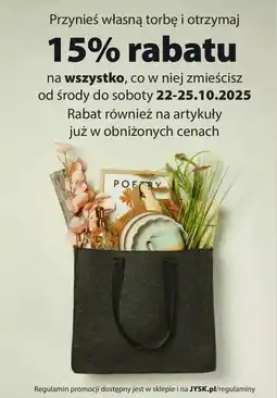 JYSK Przynieś własną torbę oferta