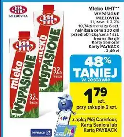 Carrefour Mleko 3.2% Mlekovita Wypasione oferta