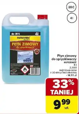 Carrefour Płyn do spryskiwaczy zimowy -20 c Motorynka Car Care oferta