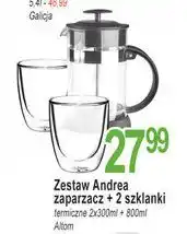 E.Leclerc Zaparzacz andrea + 2 szklanki Altom oferta