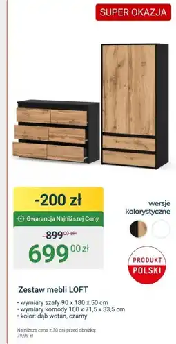 ERLI Zestaw mebli Loft oferta