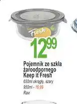 E.Leclerc Pojemnik do żywności keep it fresh okrągły 950 ml Ravi oferta