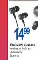 E.Leclerc Słuchawki douszne Esperanza oferta