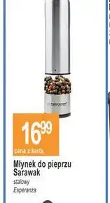 E.Leclerc Młynek elektryczny sarawak stal nierdzewna Esperanza oferta
