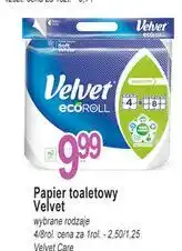 E.Leclerc Papier toaletowy delikatnie biały Velvet Eco Roll oferta