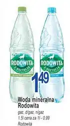 Woda delikatnie gazowana Rodowita Z Roztocza