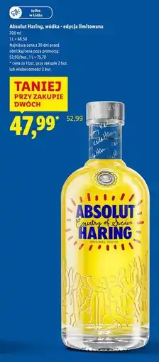 Lidl Wódka Absolut Haring oferta