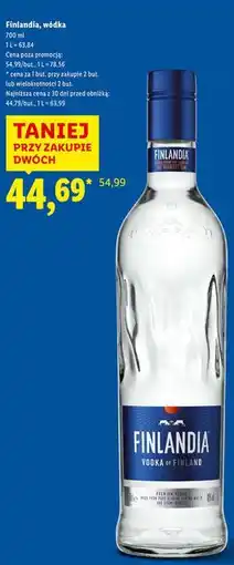 Lidl Wódka Finlandia Vodka Of Finland oferta