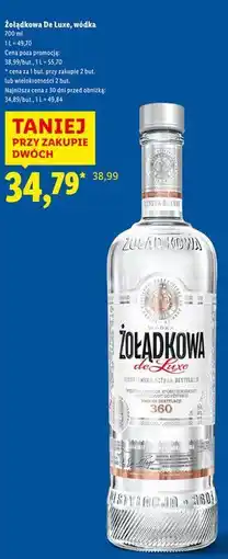 Lidl Wódka Żołądkowa Gorzka Czysta De Luxe oferta