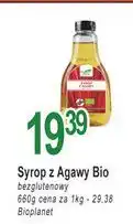 E.Leclerc Syrop z agawy bio Bio Planet oferta