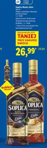 Lidl Likier śliwka w czekoladzie Soplica E. Wedel oferta