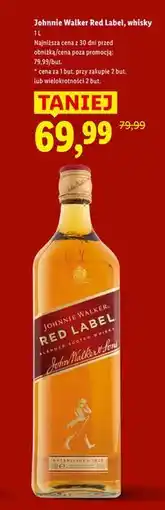 Lidl Whisky Johnnie Walker Red Label oferta