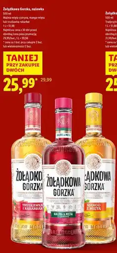 Lidl Wódka Żołądkowa Gorzka Mango Z Miętą oferta