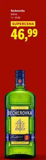 Lidl Likier Becherovka oferta