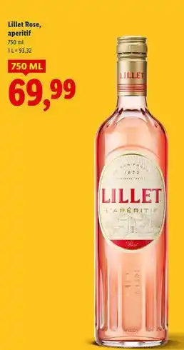 Lidl Vermouth Lillet Rose oferta