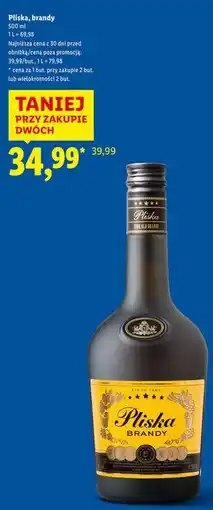 Lidl Brandy Pliska 5 Yo oferta