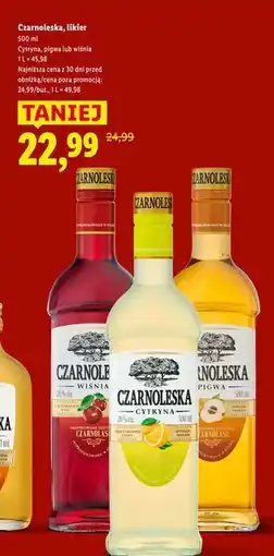 Lidl Likier 28% Czarnoleska Wiśnia oferta