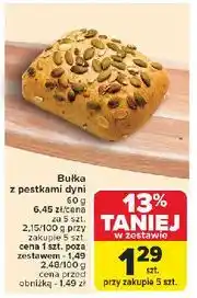 Carrefour Bułka z pestkami dyni oferta