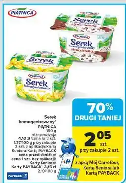 Carrefour Serek homogenizowany straciatella Piątnica oferta