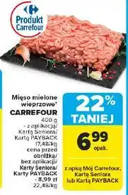 Carrefour Mięso mielone wieprzowe Carrefour Targ Świeżości oferta