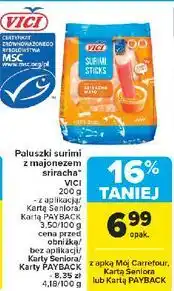 Carrefour Paluszki surimi z sosem sriracha mayo Vici oferta