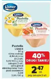 Carrefour Pasta z łososia ze szczypiorkiem Lisner Pastella oferta