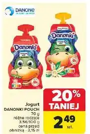 Carrefour Jogurt w saszetce truskawka Danone Danonki oferta