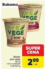 Carrefour Deser na kremie kokosowym czekolada z wiśniami Bakoma Ave Vege oferta
