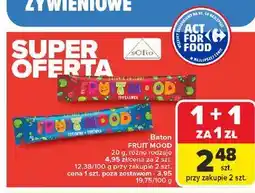Carrefour Baton fruitmood żurawina + borówka Sofio oferta