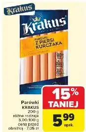 Carrefour Parówki z piersi kurczaka Krakus Animex oferta