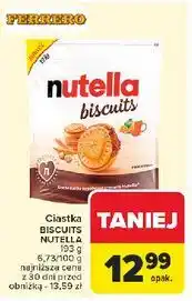 Carrefour Ciastka z kremem Nutella Biscuits oferta