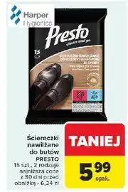 Carrefour Chusteczki do butów i galanterii Presto Clean oferta