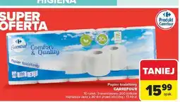 Carrefour Papier toaletowy comfort & quality Carrefour Essential oferta