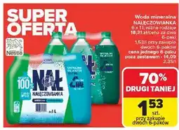 Carrefour Woda gazowana Nałęczowianka oferta