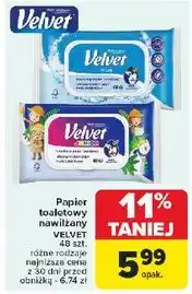 Carrefour Papier nawilżany Velvet Junior oferta