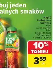 Carrefour Napój black ice tea peach hibiscus Fuzetea oferta