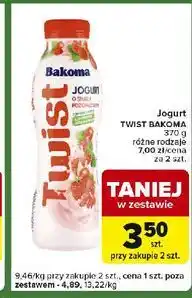 Carrefour Express Jogurt poziomka Bakoma Twist oferta
