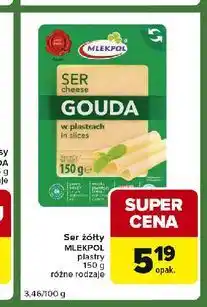 Carrefour Express Ser gouda - plastry Mlekpol oferta