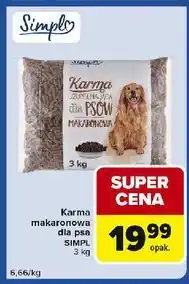 Carrefour Express Karma uzupełniająca dla psów makaronowa Simpl oferta
