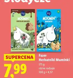 Lidl Herbatniki Muminki Fazer oferta