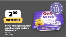 Netto Serek homogenizowany waniliowy bez laktozy Mlekovita oferta