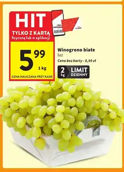 Intermarche Winogrono białe luz Intermarche oferta