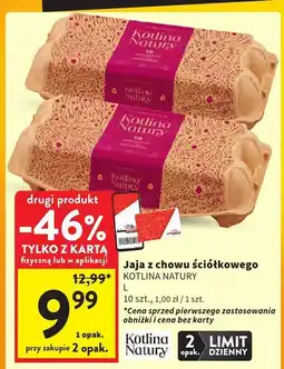 Intermarche Jaja z chowu ściółkowego KOTLINA NATURY 10 szt oferta