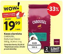 Intermarche Kawa ziarnista CAROUSEL Daily Cup Classic oferta