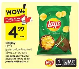 Intermarche Chipsy LAY'S green onion flavoured oferta