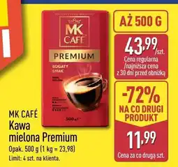 ALDI Kawa mielona Premium MK CAFÉ oferta