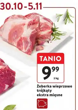 Intermarche Żeberka wieprzowe trójkąty ekstra mięsne Intermarche oferta