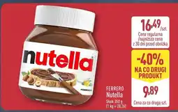 ALDI Nutella FERRERO oferta